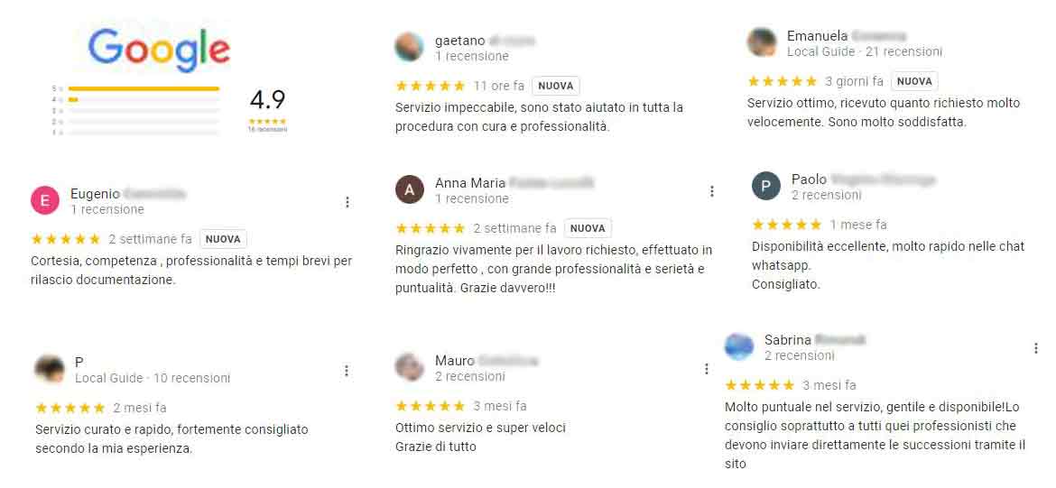 Recensioni Inviosuccessione.it